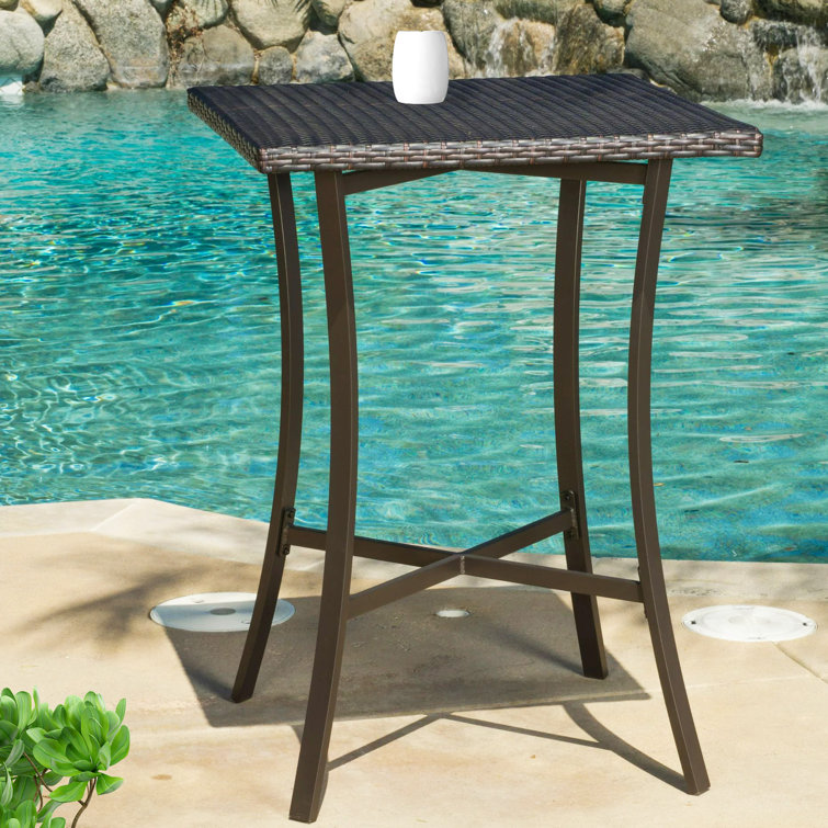 Red Barrel Studio® Outdoor Wicker Bar Table Wayfair Canada